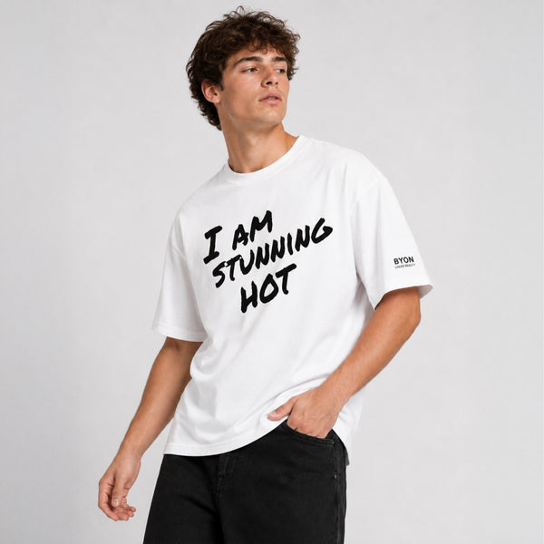 Herren Oversize T-Shirt  – „I am stunning hot"