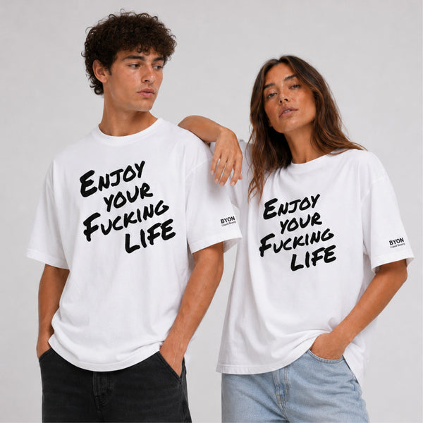 Unisex Oversize T-Shirt  – „Enjoy your fucking life"